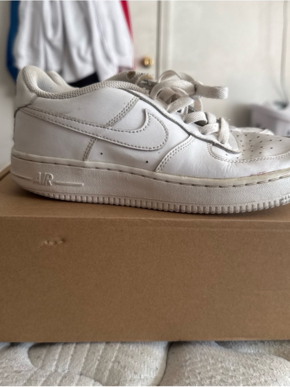 Nike Air Force White Low-Top Sneakers